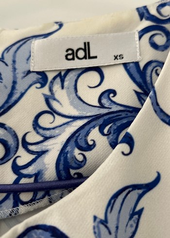 Mavi Desenli elbise - Görsel 2