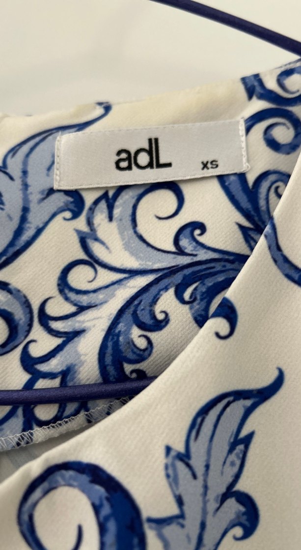 Mavi Desenli elbise - Görsel 2