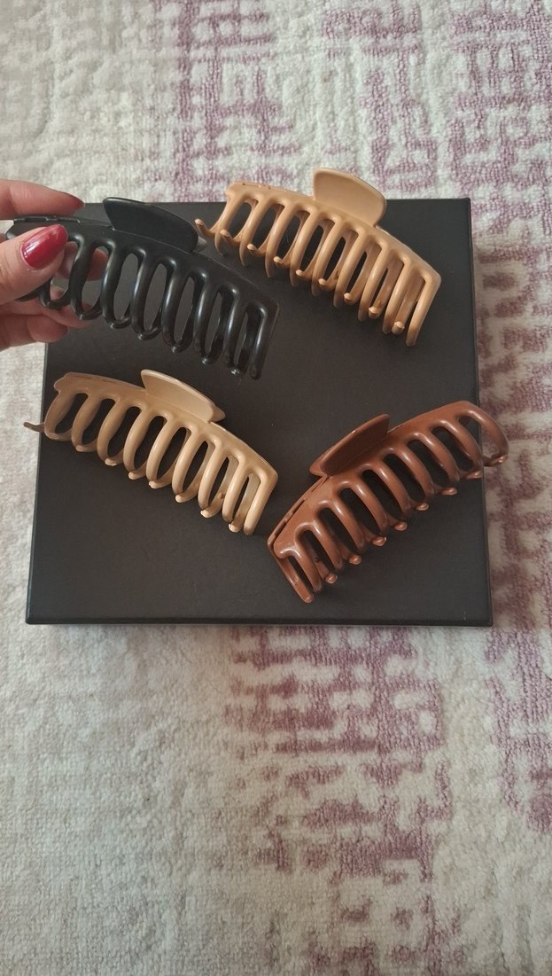 Kahverengi Mandallı Saç Tokası - Görsel 3