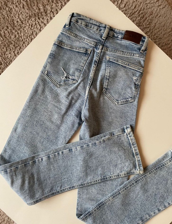 Stradivarius comfort fit ispanyol paça jean - Görsel 2