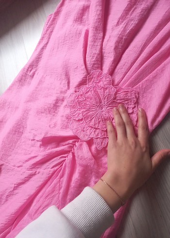 Keten elbise - Görsel 3