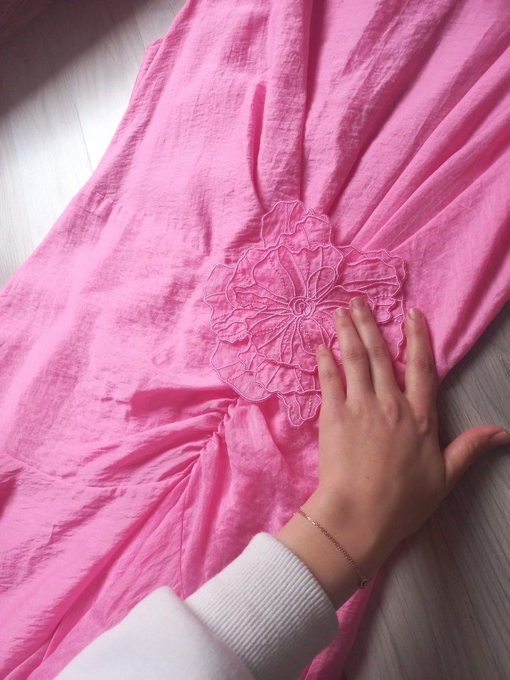 Keten elbise - Görsel 3