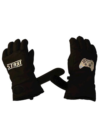 Siyah Erkek Çocuk Street Wear Eldiven - Görsel 2