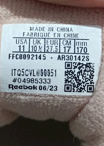 Reebok Beyaz Zebra Desenli Platform Spor Ayakkabı - Görsel 2