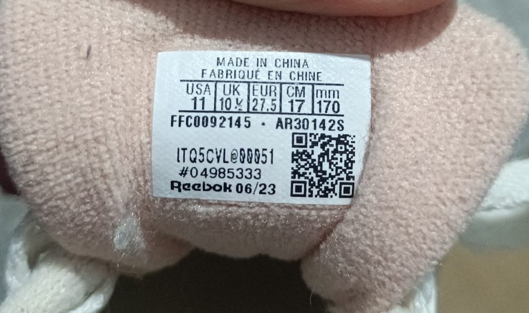 Reebok Beyaz Zebra Desenli Platform Spor Ayakkabı - Görsel 2