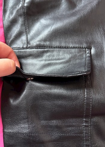 Zara Jogger Deri pantolon - Görsel 3