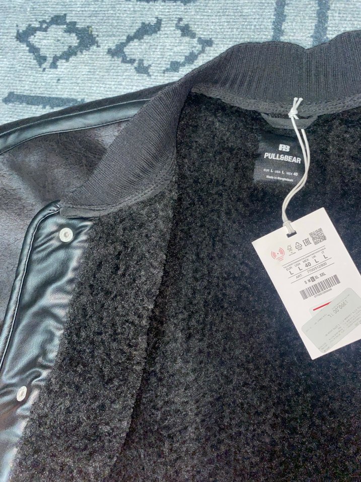 Erkek Suni Deri Siyah Ceket - Görsel 3