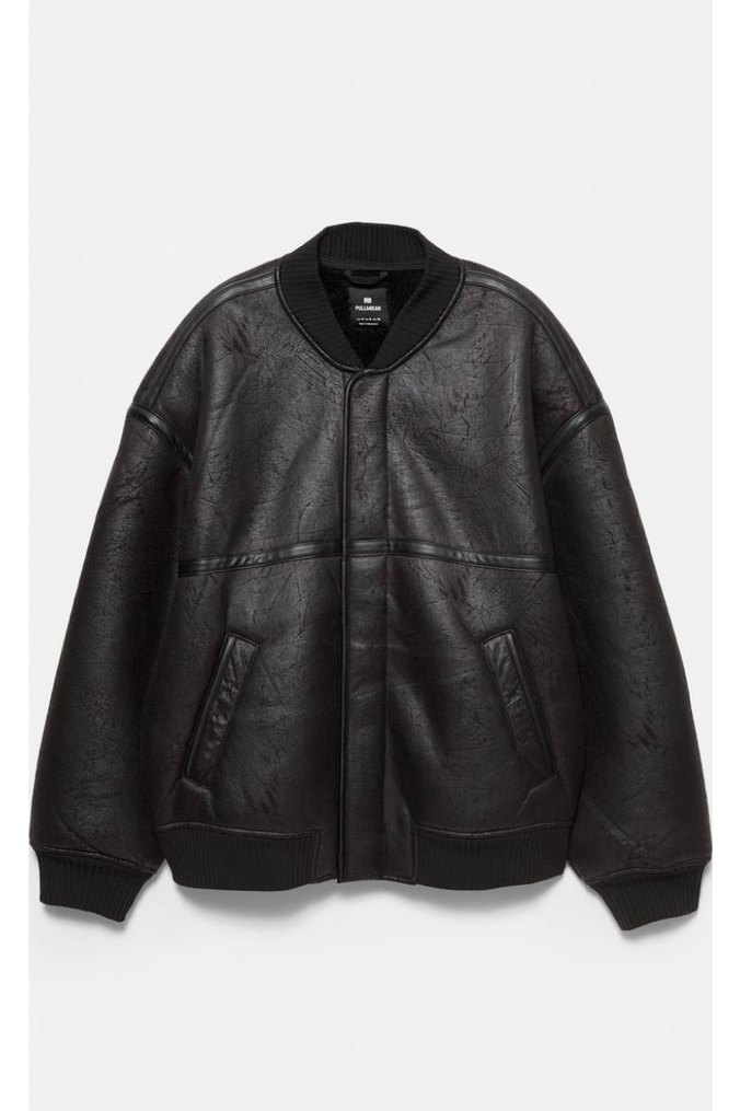 Erkek Suni Deri Siyah Ceket - Görsel 2