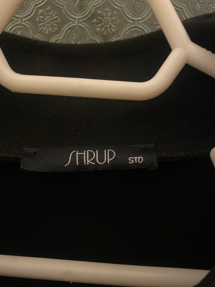 Siyah Midi Kemerli Kadın Kaban Panço - Görsel 2