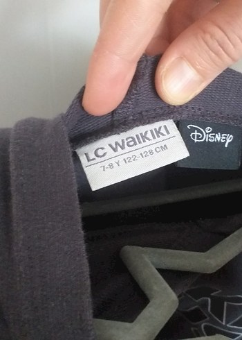 Siyah Mickey Mouse Baskılı Kapüşonlu elbise - Görsel 2