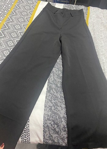 Diğer Sik Siyah Genis Paca Pantolon