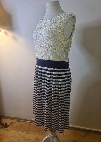 Dantel Detaylı Bohem Midi Elbise - Görsel 2