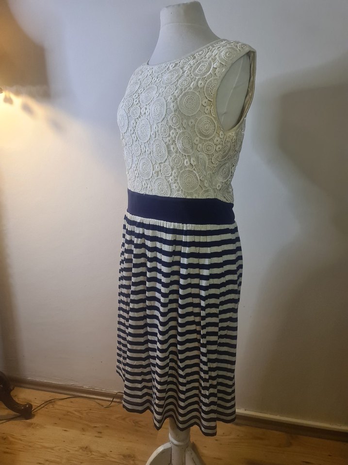 Dantel Detaylı Bohem Midi Elbise - Görsel 2