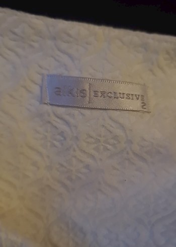 Düğmeli Beyaz Midi Hamile Ceketi - Görsel 4