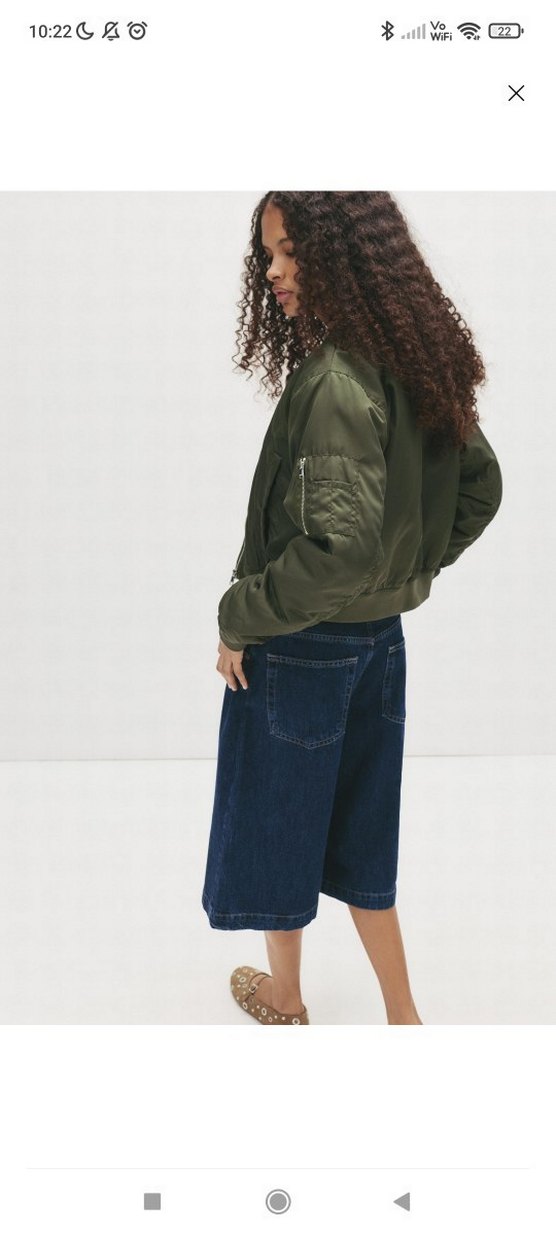 Şık Haki Fermuarlı Kadın Ceket - Görsel 5