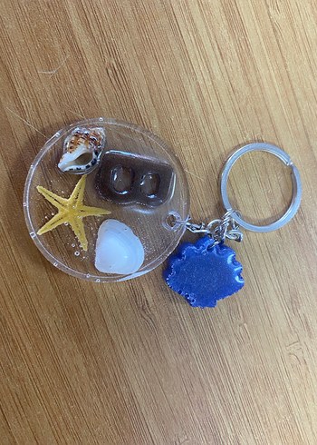 Epoksi Renkli Boncuklu Bohem Kadın Anahtarlık - Görsel 7