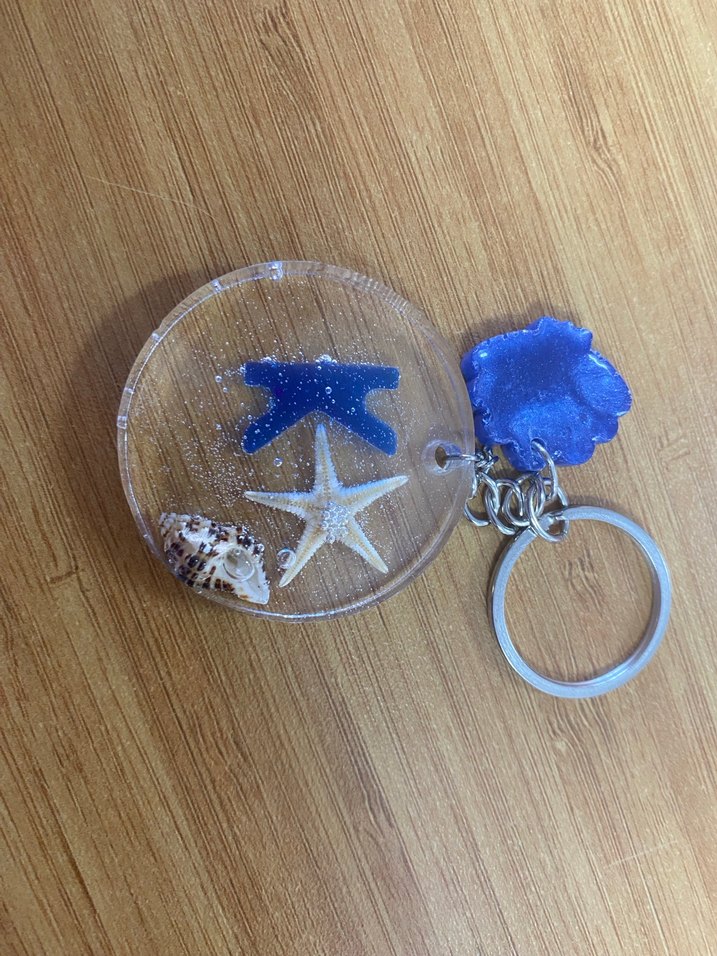 Epoksi Renkli Boncuklu Bohem Kadın Anahtarlık - Görsel 5