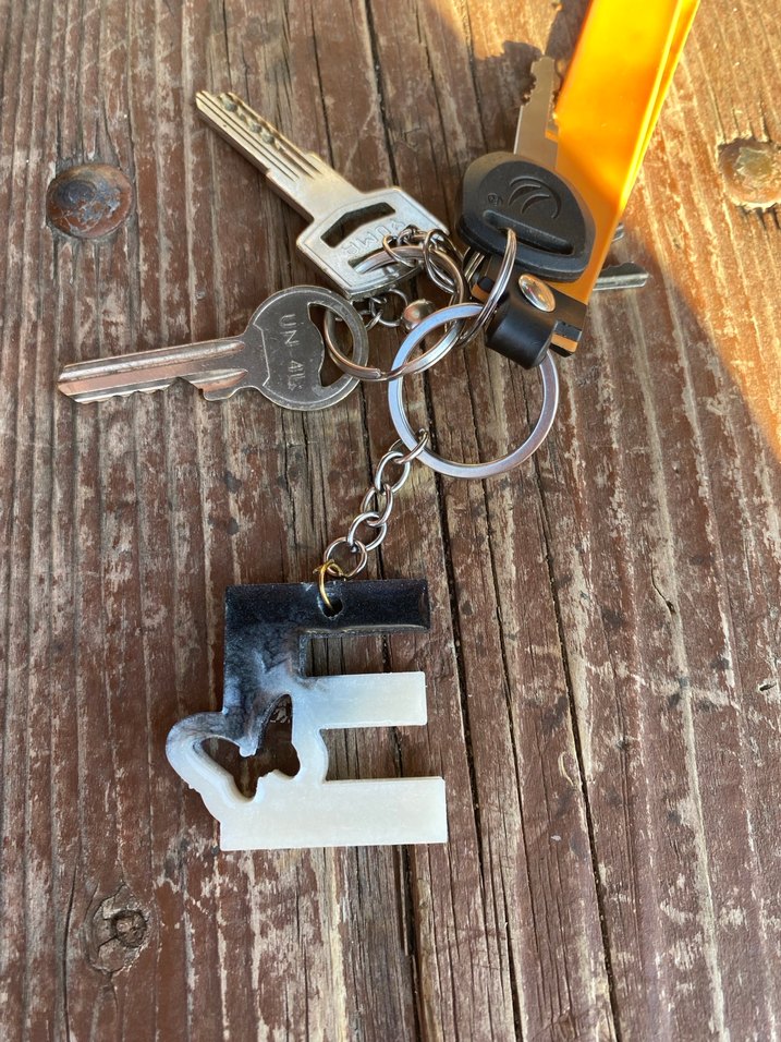 Renkli Bohem Zincir Detaylı Anahtarlık - Görsel 2