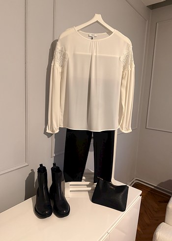 İpekyol Zarefeti: Ekru Drapeli Kadın Bluz - Görsel 4