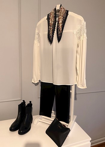 İpekyol Zarefeti: Ekru Drapeli Kadın Bluz - Görsel 6