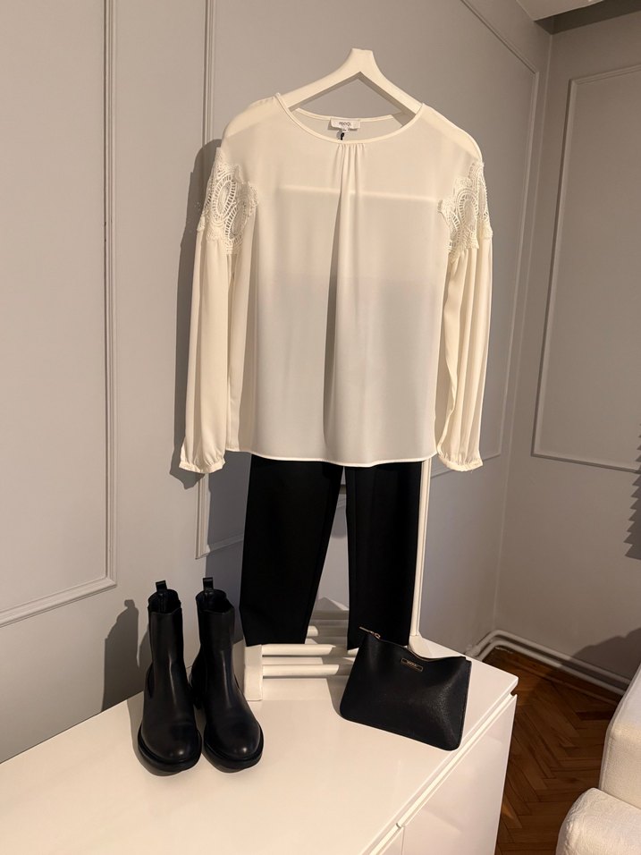 İpekyol Zarefeti: Ekru Drapeli Kadın Bluz - Görsel 4