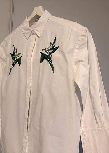 İpekyol Zarafeti: Romantik Nakış İşlemeli Beyaz Pamuklu Gömlek - Görsel 5