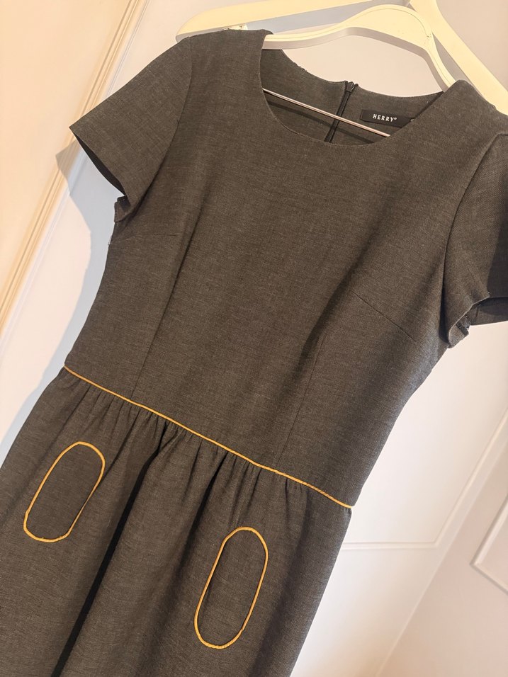 Herry Antrasit Modern Elbise - Çaba Gerektirmeyen Şıklık - Görsel 3