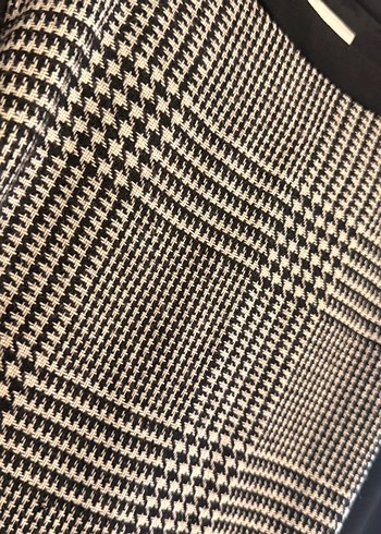 Roman/Gipsy Ekose Şıklığı  Pembe Detaylı Modern Klasik Elbise - Görsel 7