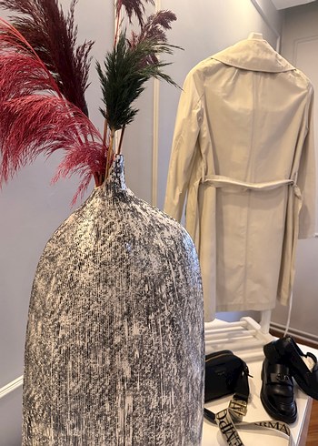 Yargıcı | Bej Su İtici Yağmurluk  Trençkot - Görsel 10