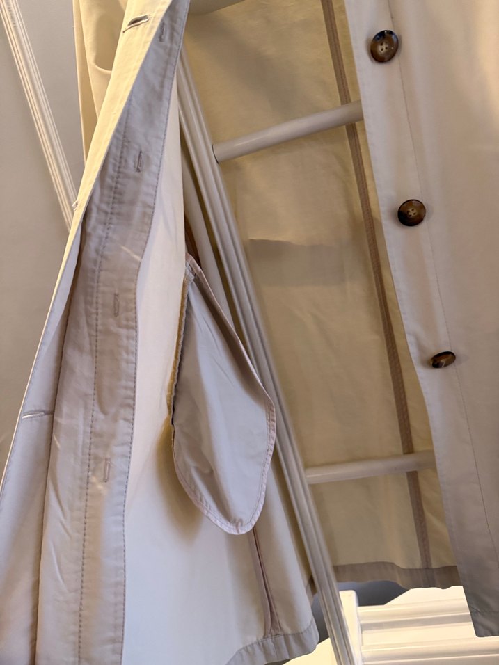 Yargıcı | Bej Su İtici Yağmurluk  Trençkot - Görsel 5