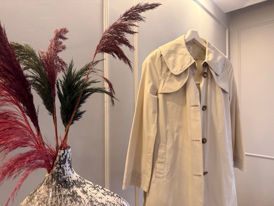 Yargıcı | Bej Su İtici Yağmurluk  Trençkot - Görsel 4