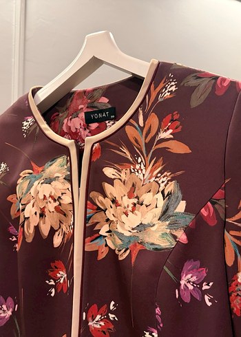 Büyük Beden Floral Ceket - Görsel 3