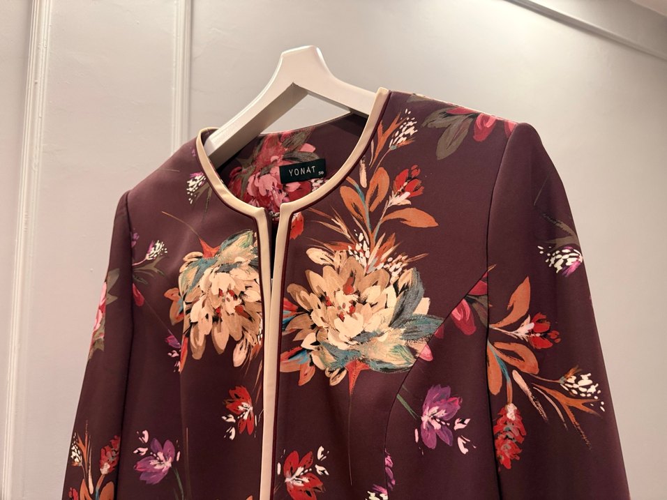 Büyük Beden Floral Ceket - Görsel 3