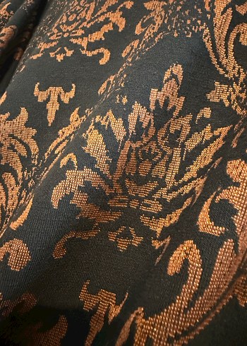 Bakır Dokumuşlarla Sofistike Şıklık-Büyük Beden Drape Elbise - Görsel 4