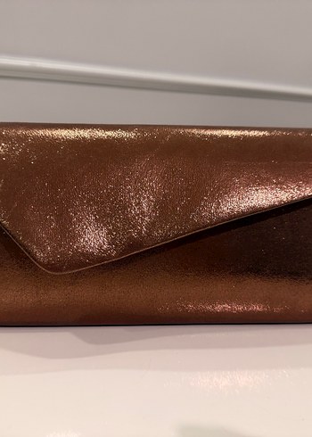  Bronz Işıltı Abiye Ayakkabı & Çanta Seti - Görsel 7