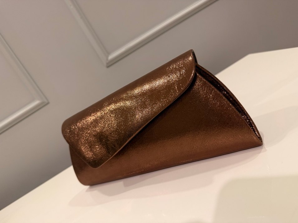  Bronz Işıltı Abiye Ayakkabı & Çanta Seti - Görsel 5