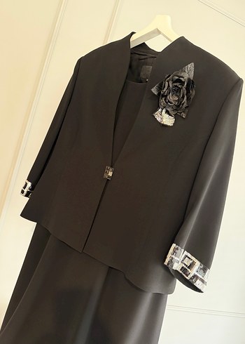 Özel Tasarım Siyah Elbise Takım - Görsel 6