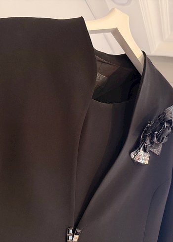 Özel Tasarım Siyah Elbise Takım - Görsel 11