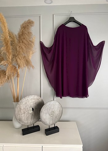 Mürsüm Drapeli Midi Büyük Beden Abiye Elbise - Görsel 7