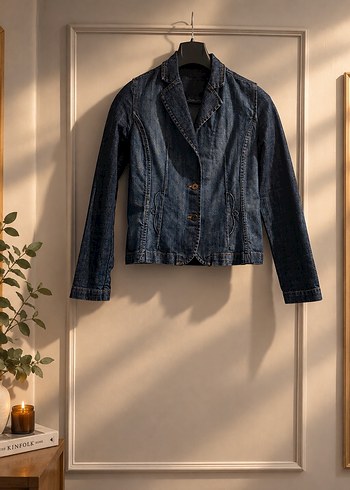Network Koyu Mavi Denim Ceket