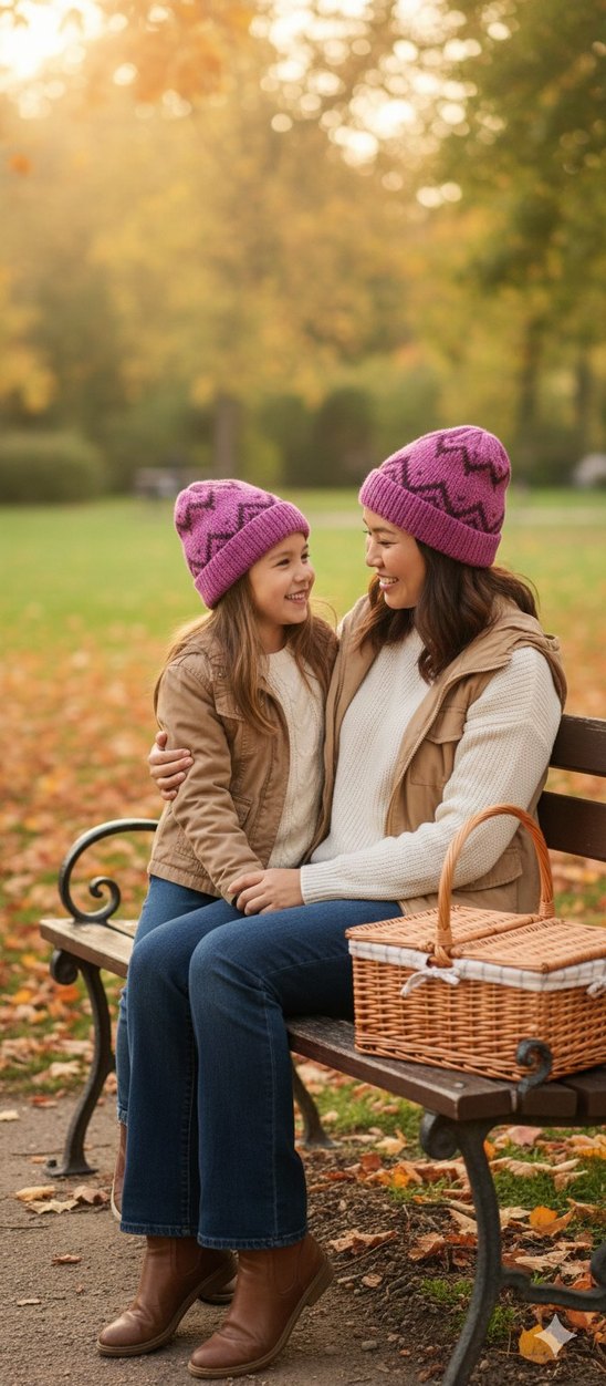 Bohem Mor Örgü Bere - Görsel 3