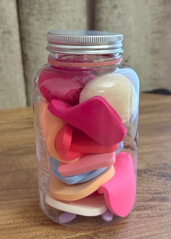 Renkli Makyaj Süngeri Seti Kavanozu - Görsel 2