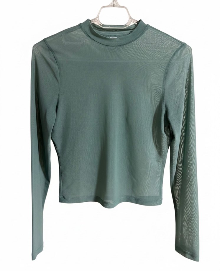 Transparan tül bluz - Görsel 3