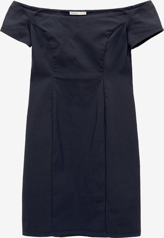 PullandBear Kayık Yaka Mini Elbise - Görsel 3