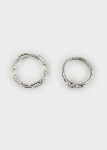 Gri Minimalist Erkek Yüzük Seti - Görsel 2