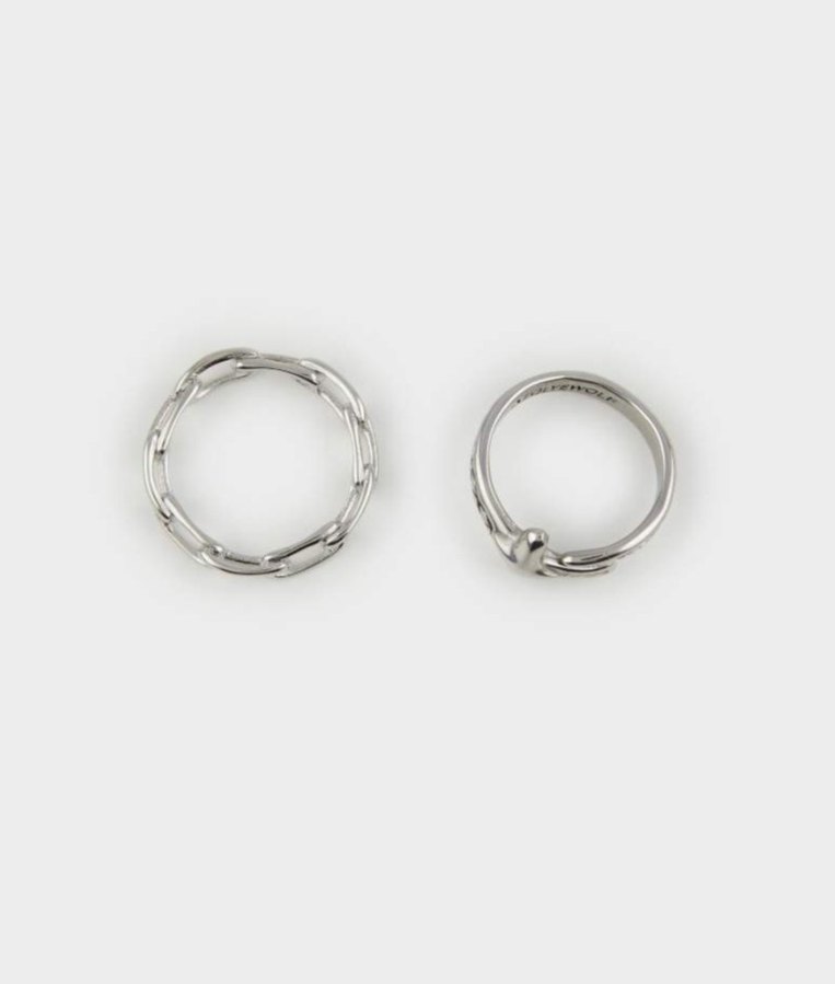 Gri Minimalist Erkek Yüzük Seti - Görsel 2