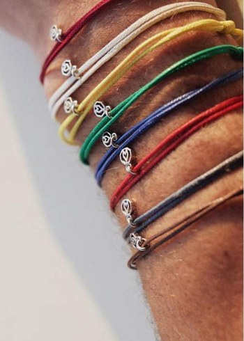 Minimalist Beyaz Erkek Bileklik - Görsel 2