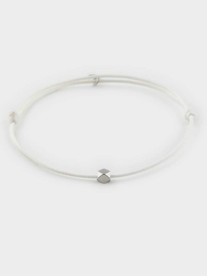 Minimalist Beyaz Erkek Bileklik - Görsel 4