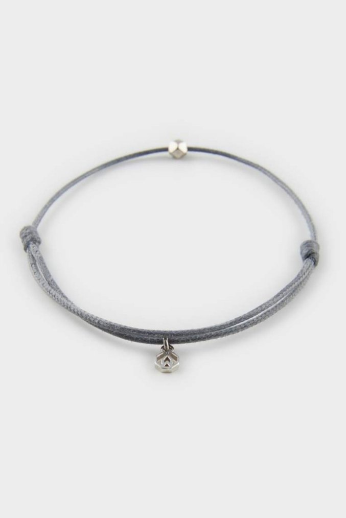 Gri Elastik Minimalist Erkek Bileklik - Görsel 4