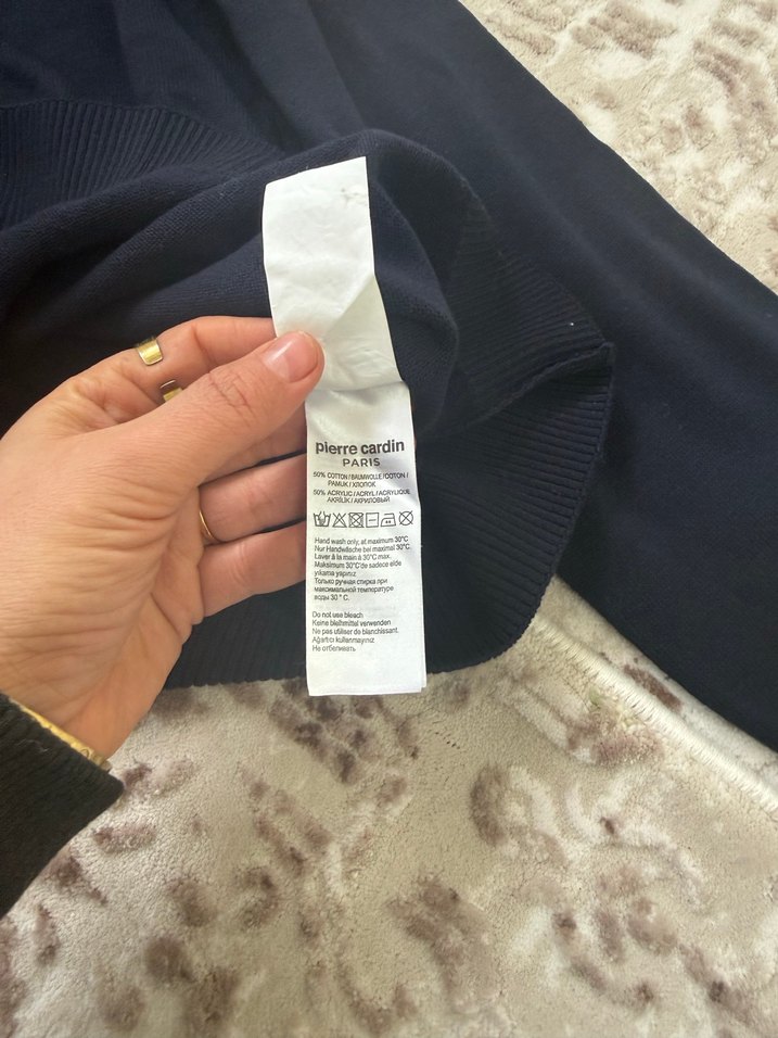 Pierre Cardin Siyah Basic Erkek Triko - Görsel 5